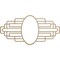 Ekena Millwork Elizabeth Wood Fretwork Pierced Ceiling Medallion, Hickory, 36"W x 18"H x 9 7/8"IW x 17"IH x 3/8"T CMWP36X18X0375EBHI - alternate 1